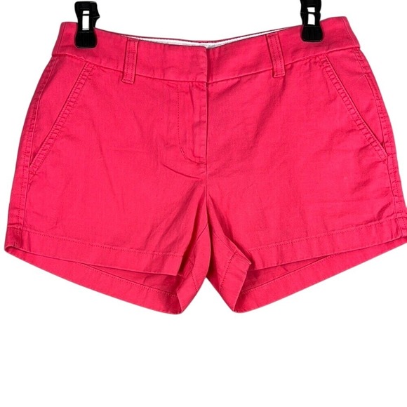 J. Crew Pants - J. Crew Women's Classic‎ Chino Shorts Women's Size 0 Pink 3.5" Inseam